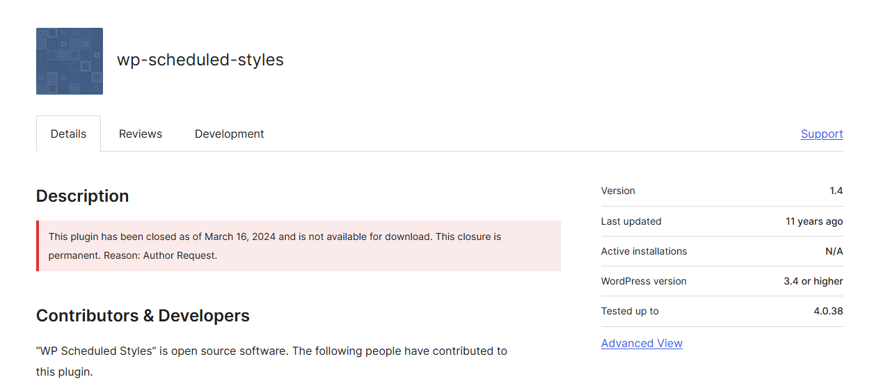 WP Scheduled Style - Free WP Festival Schedule Plugin