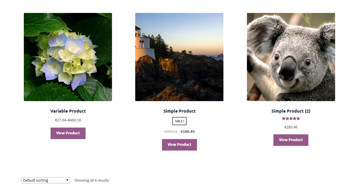 Remove Add to Cart, Add View Product